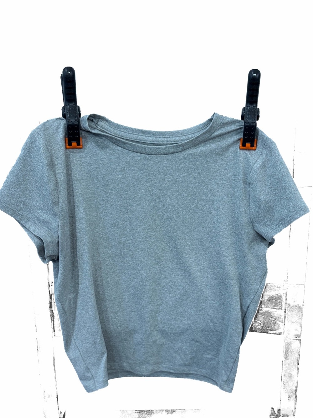 Hollister Crop Women's Tee - Light Grey